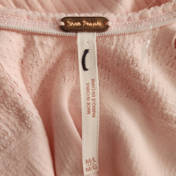 FREE PEOPLE Robin Seamless Bodycon Midi Rose Petal Pink Dress Size M/L Soft Girl - Picture 11 of 13